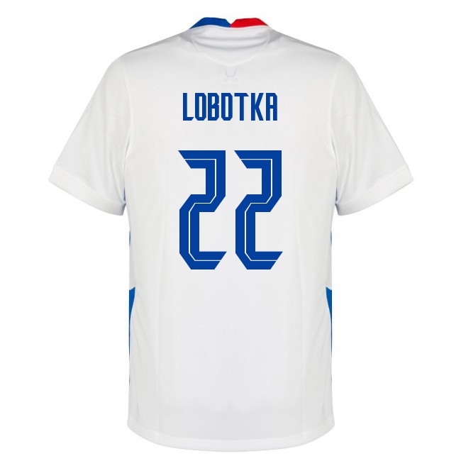 Mujer Selección de fútbol de Eslovaquia Camiseta Stanislav Lobotka #22 2ª Equipación Blanco 2021 Chile