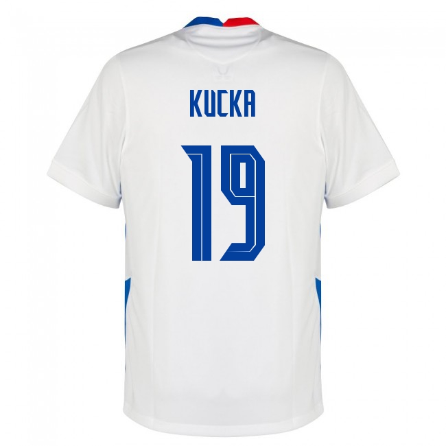 Mujer Selección de fútbol de Eslovaquia Camiseta Juraj Kucka #19 2ª Equipación Blanco 2021 Chile