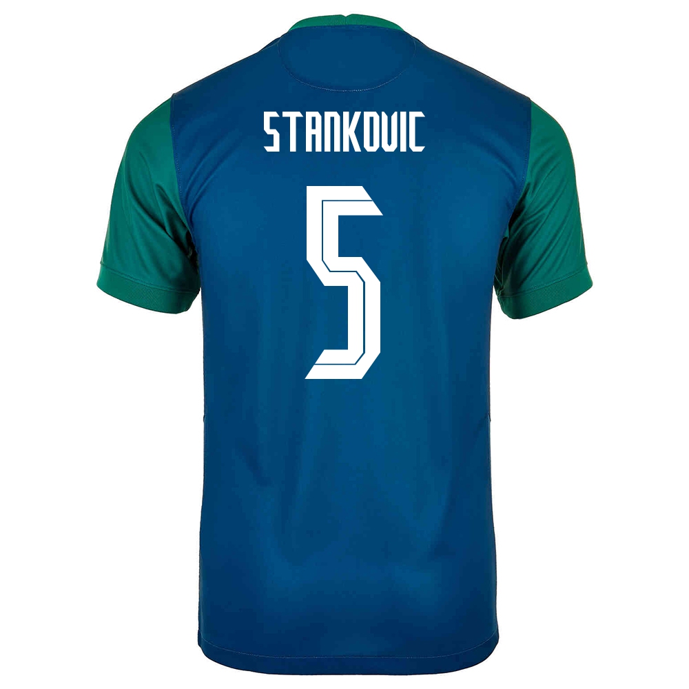 Mujer Selección de fútbol de Eslovenia Camiseta Jon Gorenc Stankovic #5 2ª Equipación Verde 2021 Chile