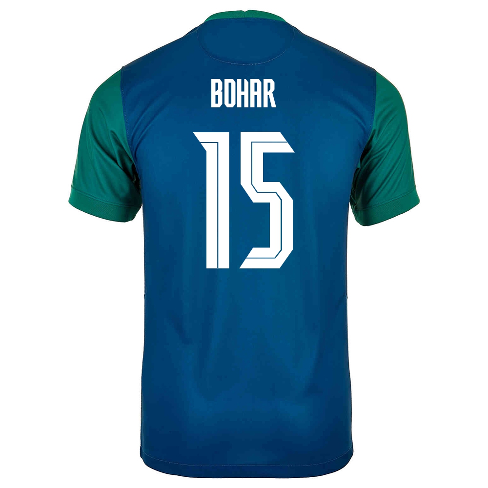 Mujer Selección de fútbol de Eslovenia Camiseta Damjan Bohar #15 2ª Equipación Verde 2021 Chile