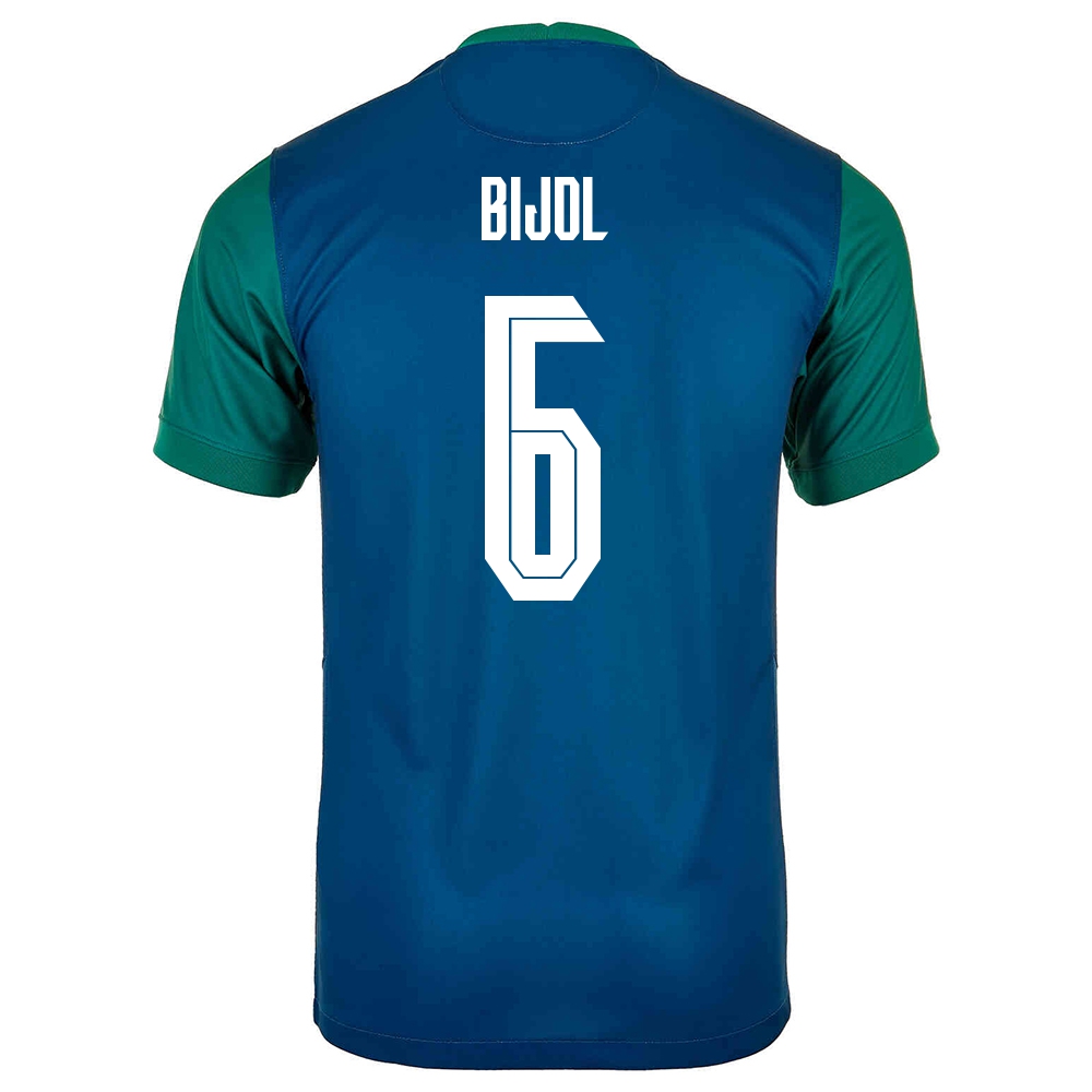 Mujer Selección de fútbol de Eslovenia Camiseta Jaka Bijol #6 2ª Equipación Verde 2021 Chile