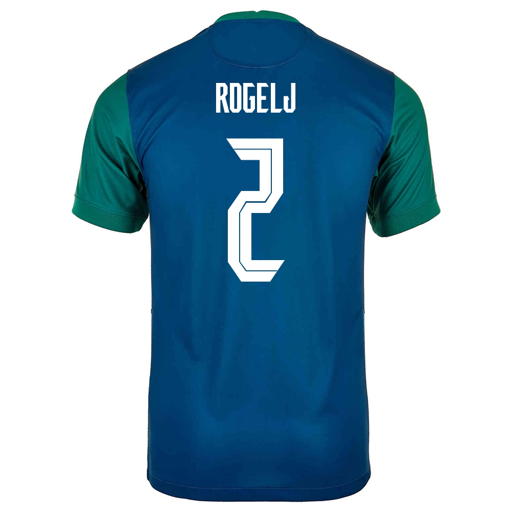 Mujer Selección de fútbol de Eslovenia Camiseta Zan Rogelj #2 2ª Equipación Verde 2021 Chile