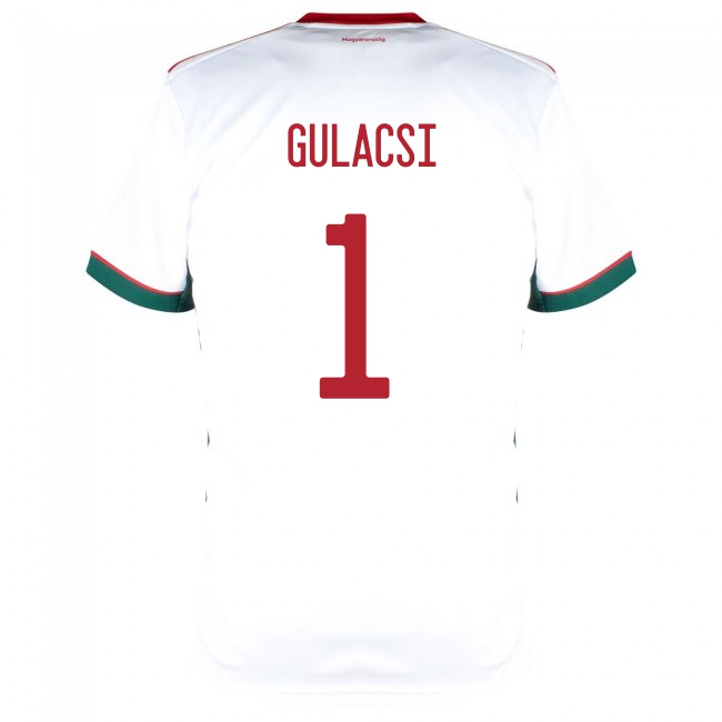 Mujer Selección de fútbol de Hungría Camiseta Peter Gulacsi #1 2ª Equipación Blanco 2021 Chile