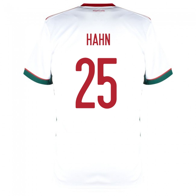 Mujer Selección De Fútbol De Hungría Camiseta Janos Hahn #25 2ª Equipación Blanco 2021 Chile