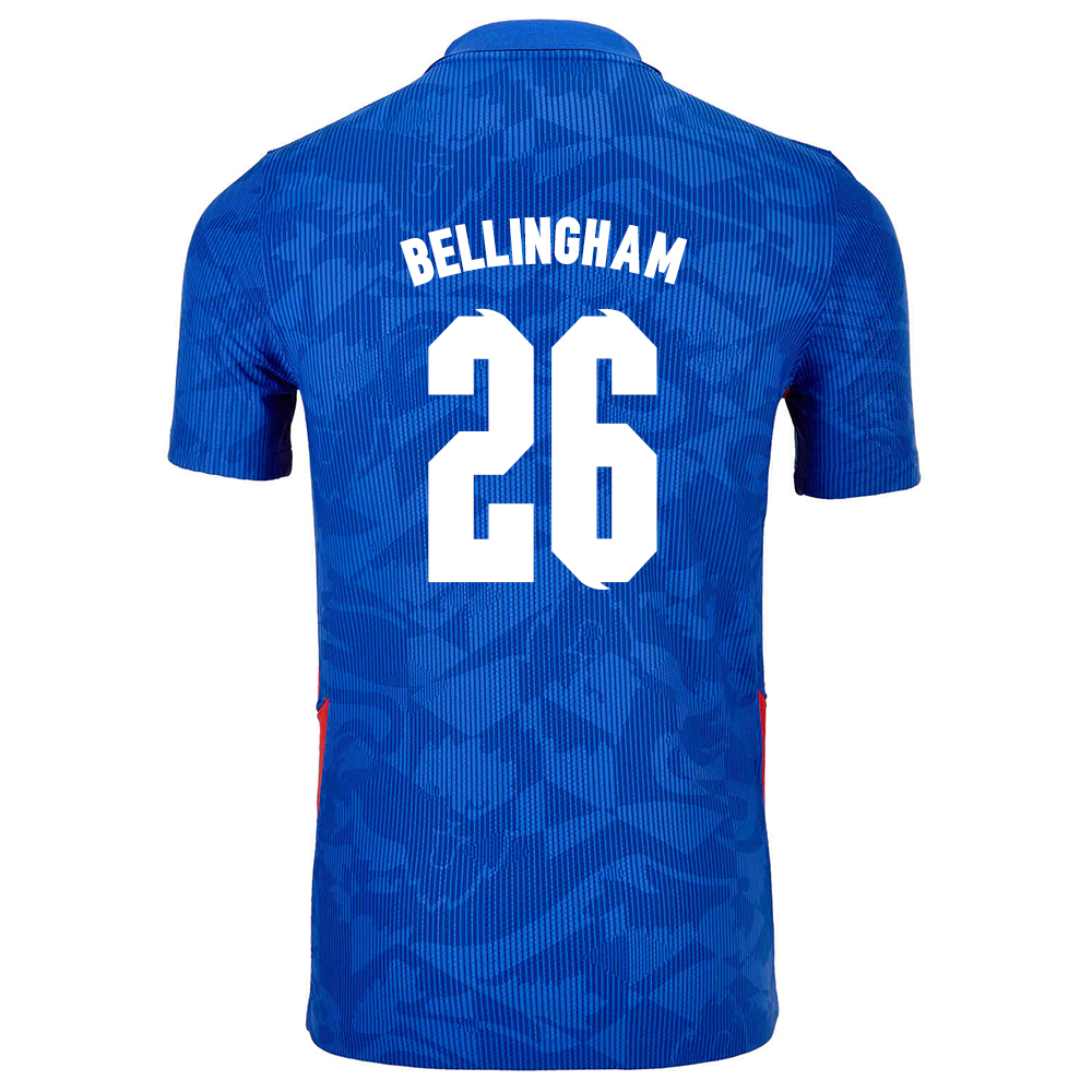 Mujer Selección de fútbol de Inglaterra Camiseta Jude Bellingham #26 2ª Equipación Azul 2021 Chile
