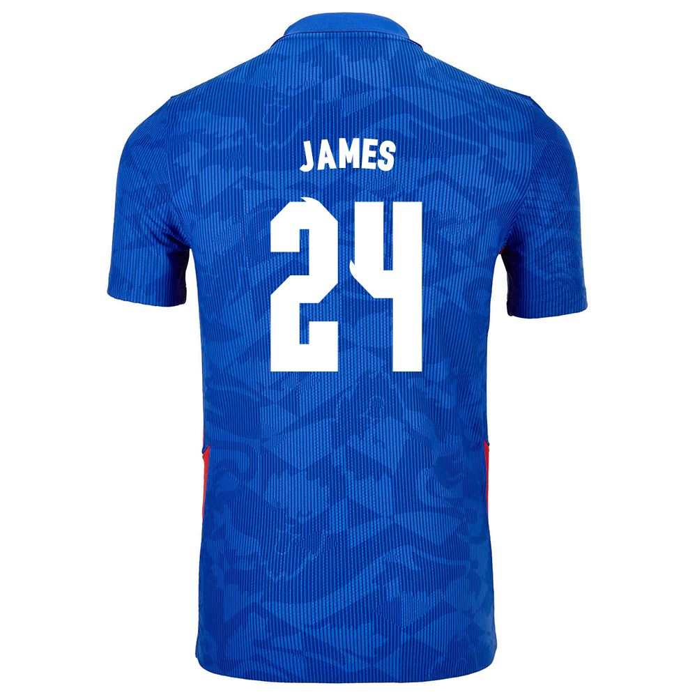 Mujer Selección de fútbol de Inglaterra Camiseta Reece James #24 2ª Equipación Azul 2021 Chile