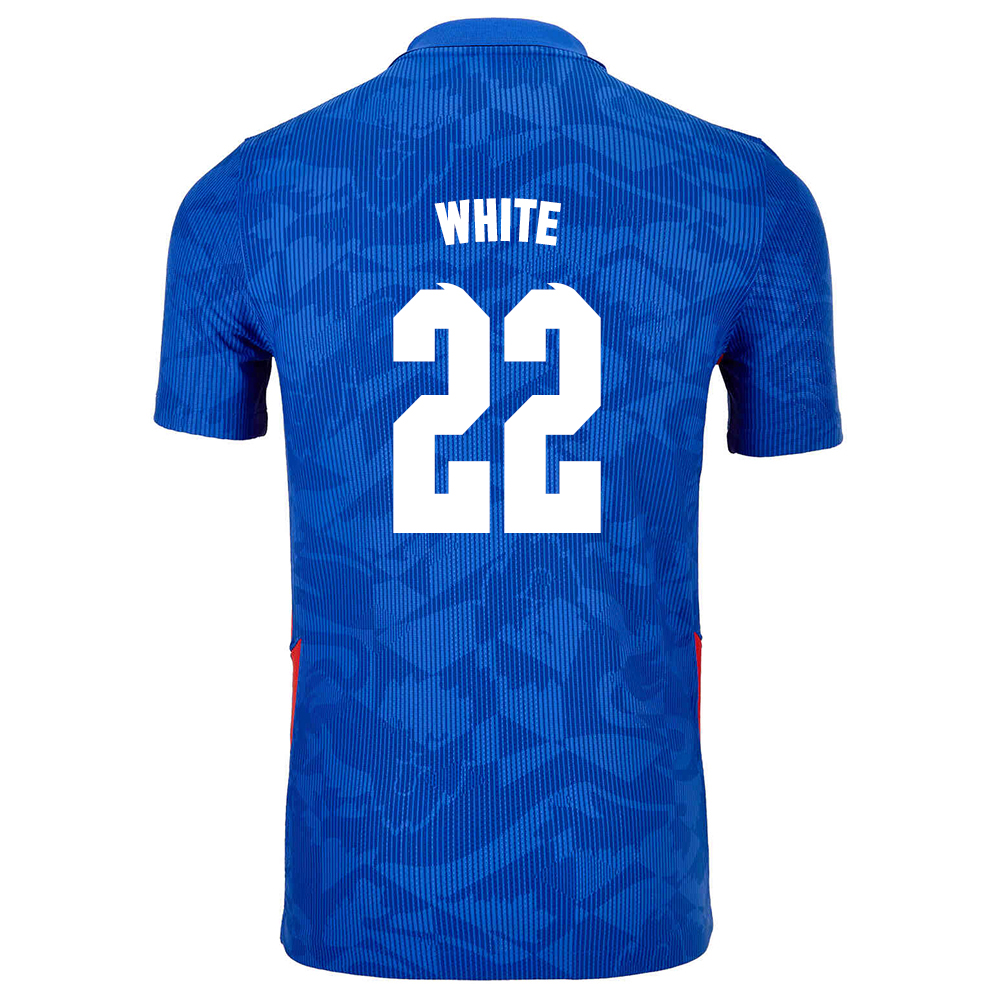 Mujer Selección de fútbol de Inglaterra Camiseta Ben White #22 2ª Equipación Azul 2021 Chile