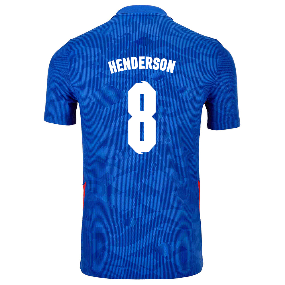 Mujer Selección De Fútbol De Inglaterra Camiseta Jordan Henderson #8 2ª Equipación Azul 2021 Chile