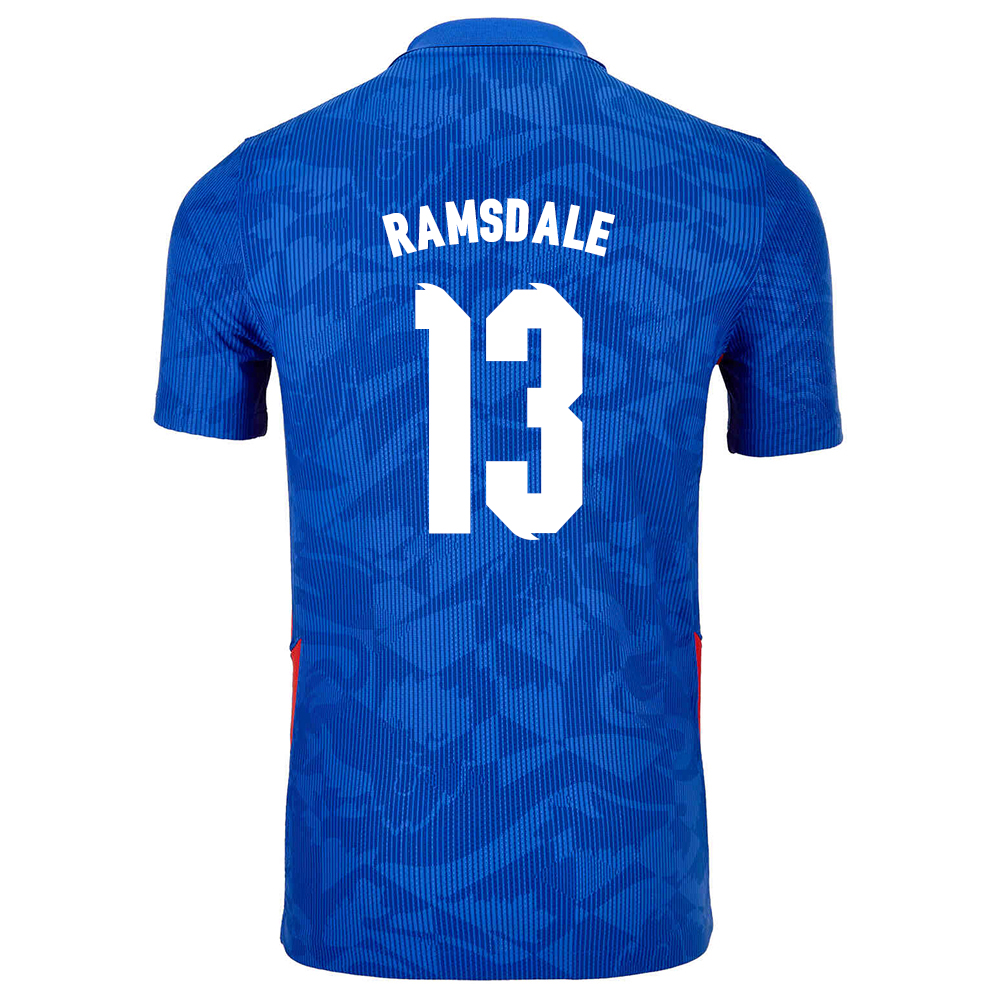 Mujer Selección de fútbol de Inglaterra Camiseta Aaron Ramsdale #13 2ª Equipación Azul 2021 Chile