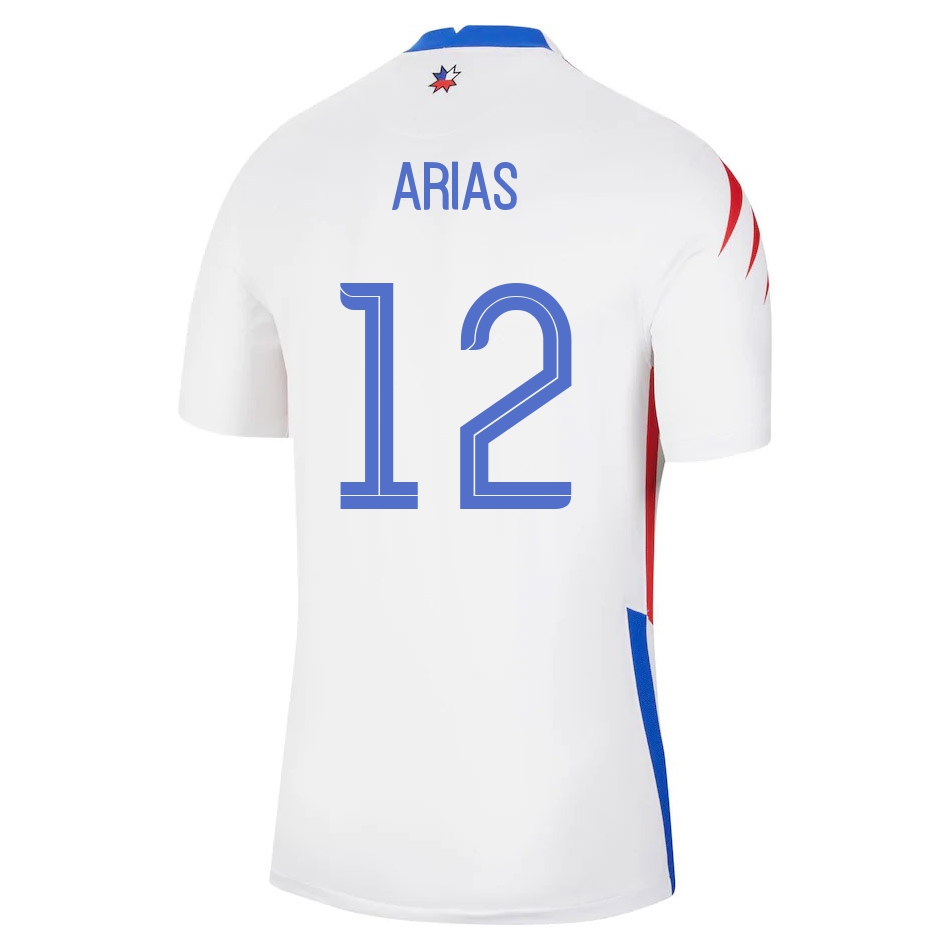 Mujer Selección de fútbol de Chile Camiseta Gabriel Arias #12 2ª Equipación Blanco 2021 Chile