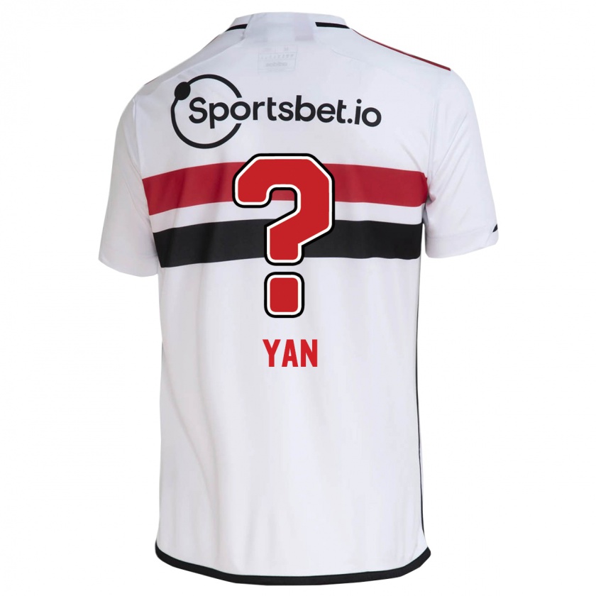 Kandiny Niño Camiseta Arthur Yan #0 Blanco 1ª Equipación 2023/24 La Camisa Chile