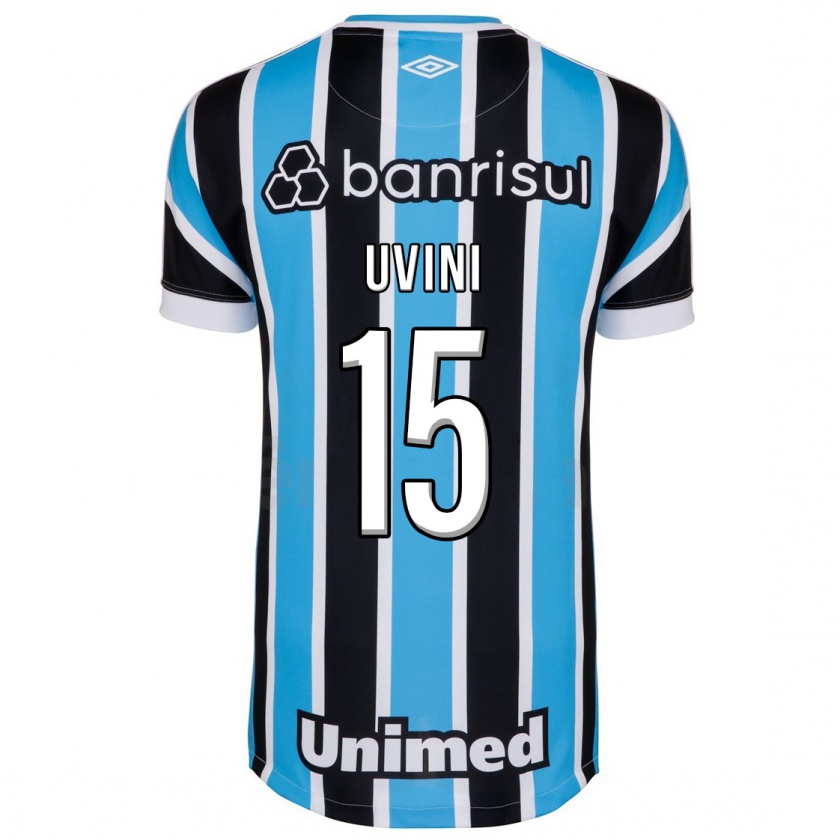Kandiny Niño Camiseta Bruno Uvini #15 Azul 1ª Equipación 2023/24 La Camisa Chile