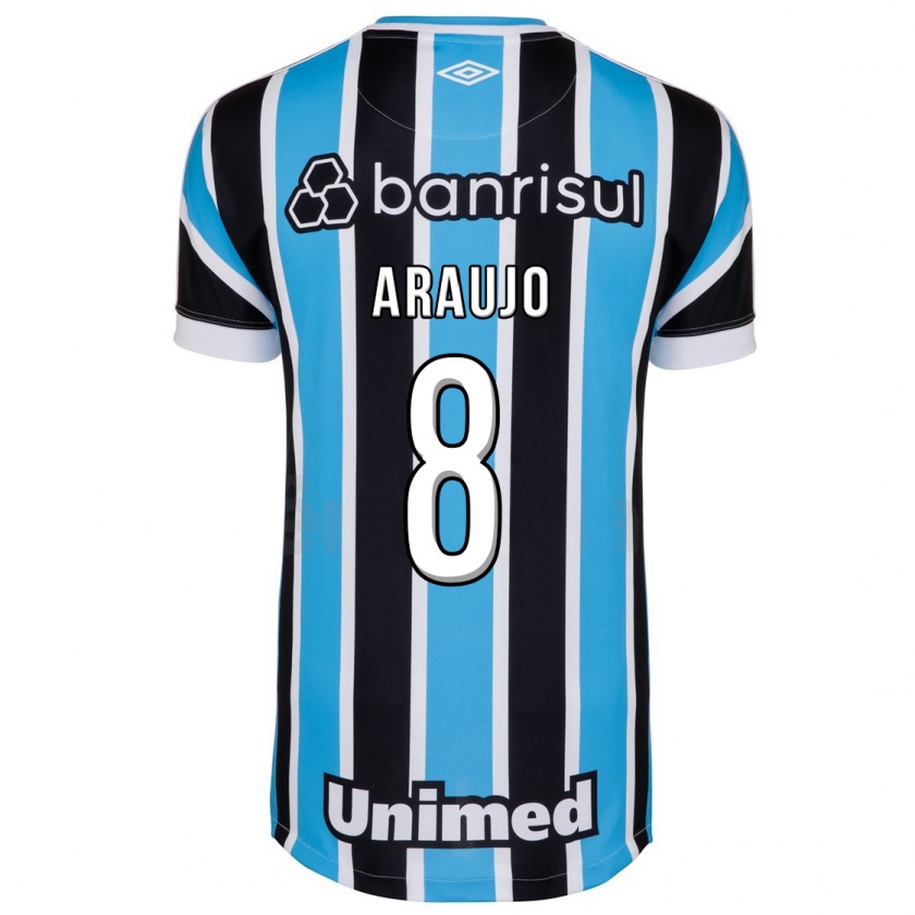 Kandiny Niño Camiseta Caio Araujo #8 Azul 1ª Equipación 2023/24 La Camisa Chile