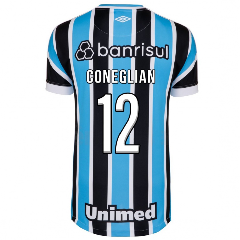 Kandiny Niño Camiseta Arthur Coneglian #12 Azul 1ª Equipación 2023/24 La Camisa Chile