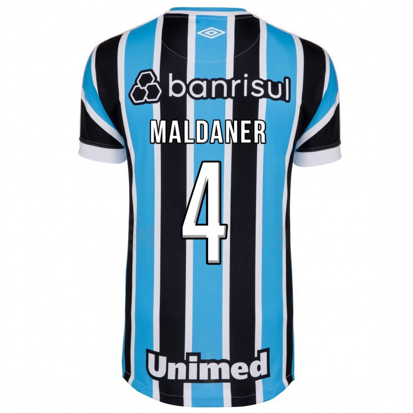 Kandiny Niño Camiseta Pati Maldaner #4 Azul 1ª Equipación 2023/24 La Camisa Chile