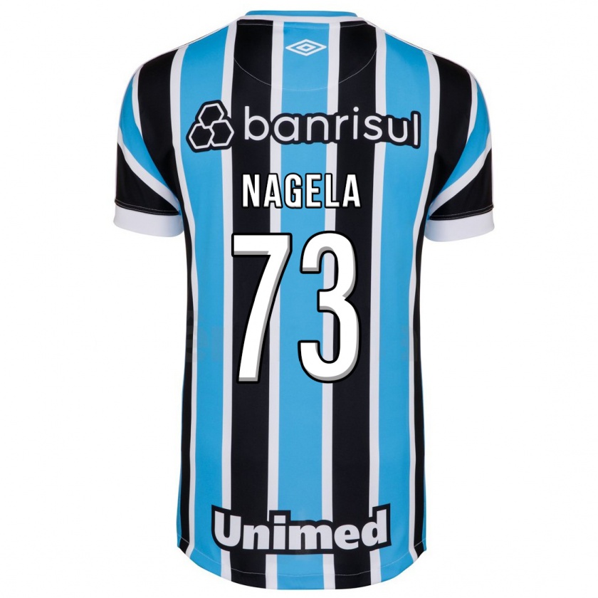 Kandiny Niño Camiseta Nágela #73 Azul 1ª Equipación 2023/24 La Camisa Chile