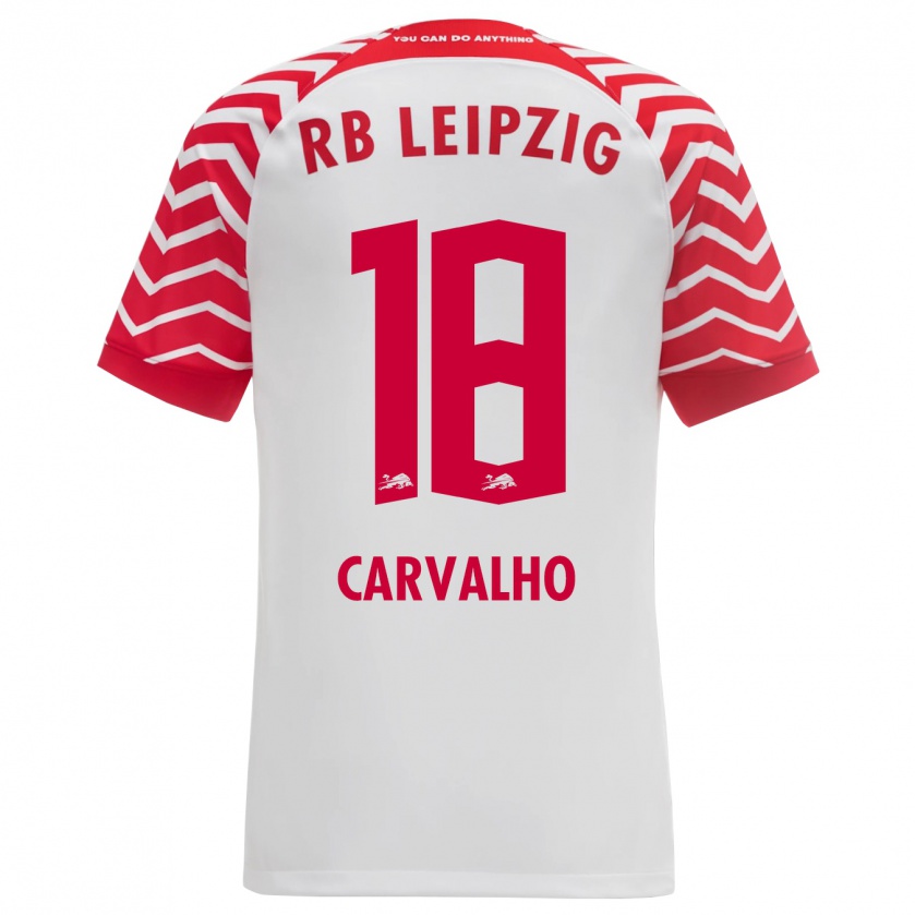 Kandiny Niño Camiseta Fábio Carvalho #18 Blanco 1ª Equipación 2023/24 La Camisa Chile
