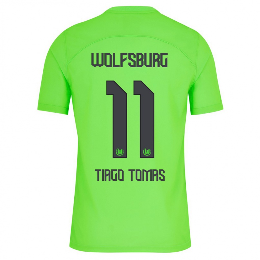 Kandiny Niño Camiseta Tiago Tomás #11 Verde 1ª Equipación 2023/24 La Camisa Chile