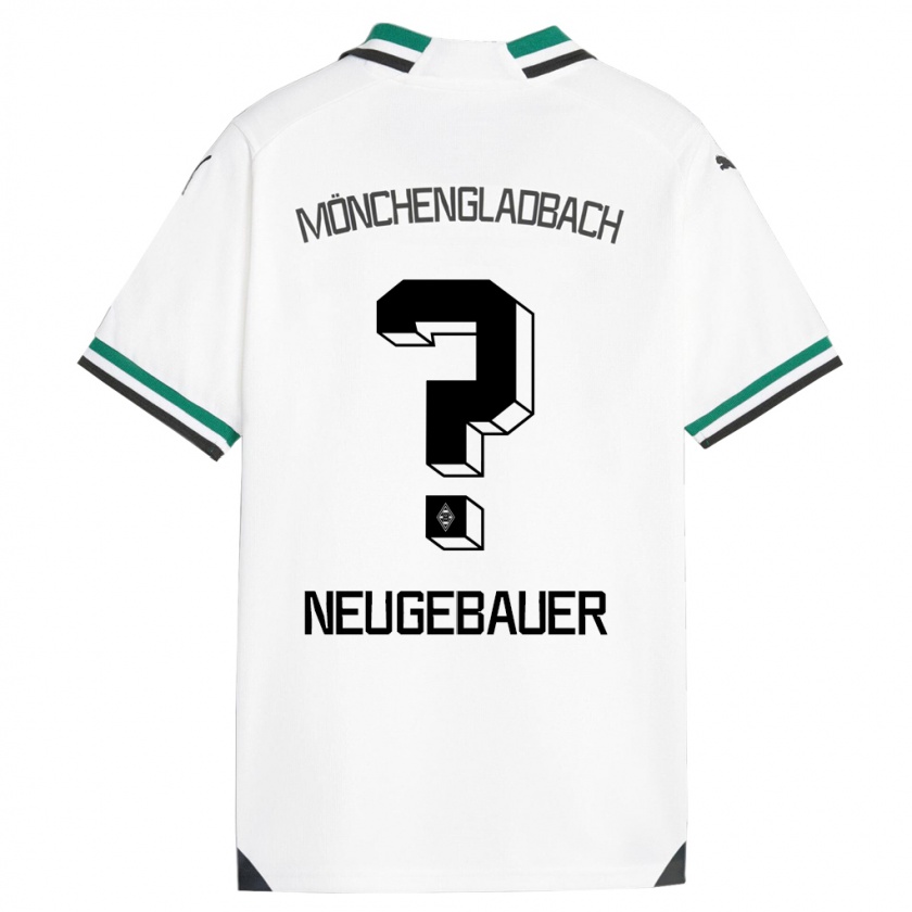 Kandiny Niño Camiseta Simon Neugebauer #0 Blanco Verde 1ª Equipación 2023/24 La Camisa Chile