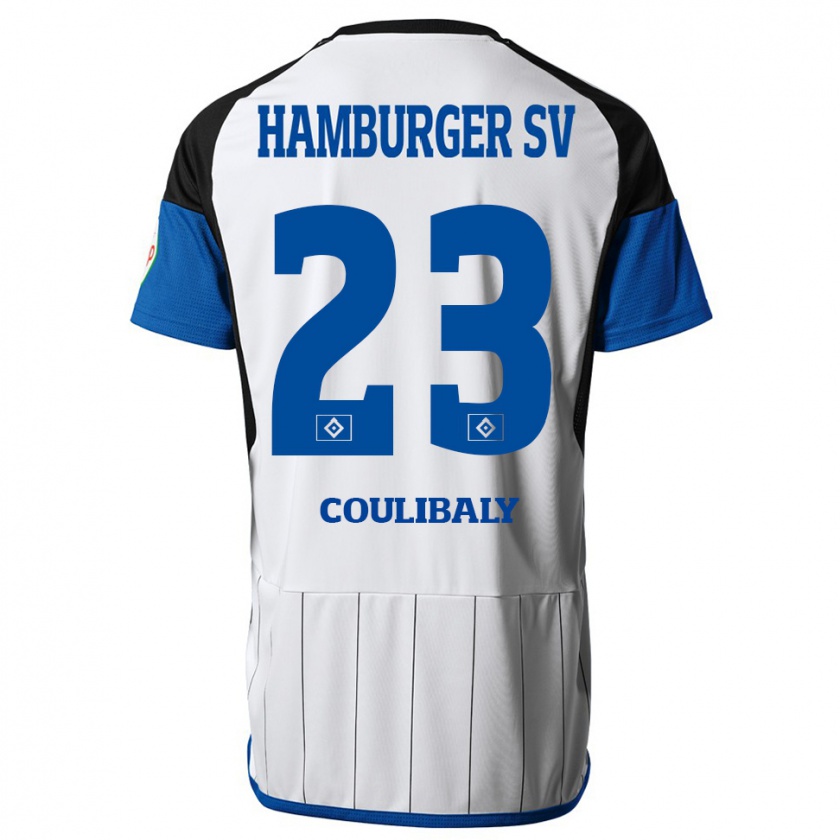 Kandiny Niño Camiseta Karim Coulibaly #23 Blanco 1ª Equipación 2023/24 La Camisa Chile