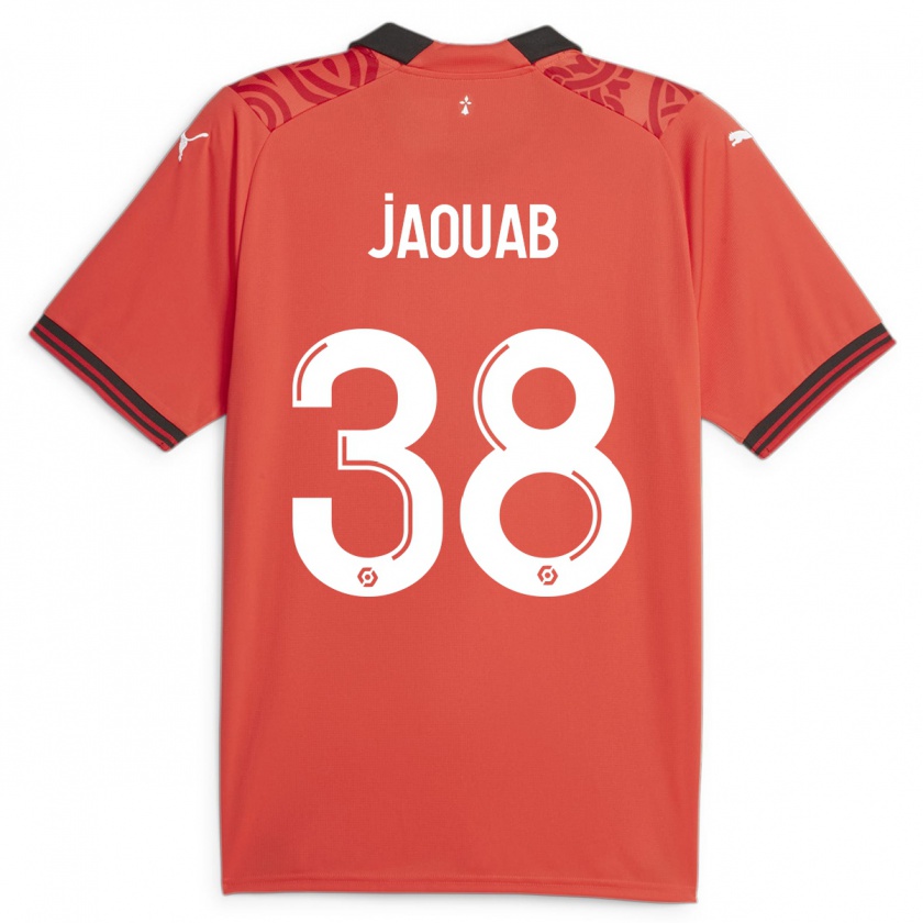 Kandiny Niño Camiseta Mohamed Jaouab #38 Rojo 1ª Equipación 2023/24 La Camisa Chile