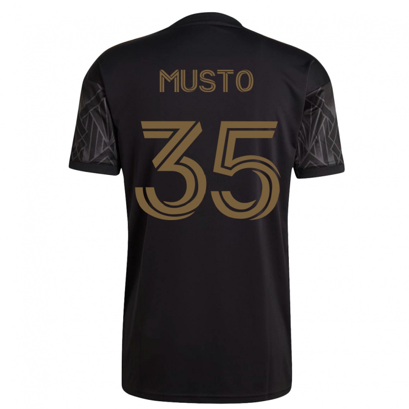 Kandiny Niño Camiseta Tommy Musto #35 Negro 1ª Equipación 2023/24 La Camisa Chile