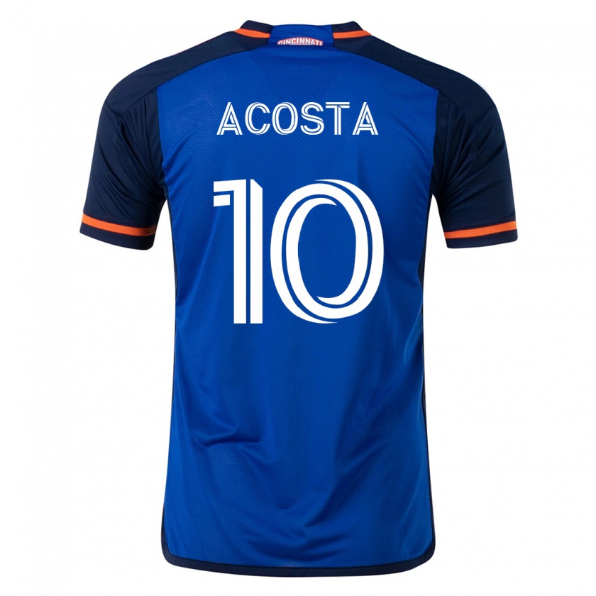 Kandiny Niño Camiseta Luciano Acosta #10 Azul 1ª Equipación 2023/24 La Camisa Chile