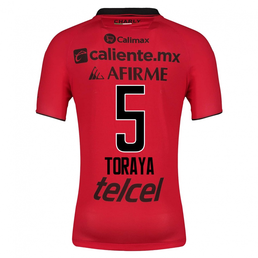 Kandiny Niño Camiseta Yadira Toraya #5 Rojo 1ª Equipación 2023/24 La Camisa Chile