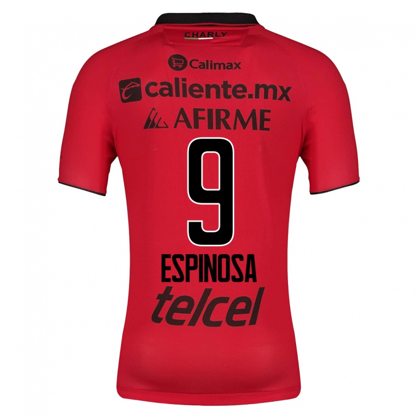Kandiny Niño Camiseta Daniela Espinosa #9 Rojo 1ª Equipación 2023/24 La Camisa Chile