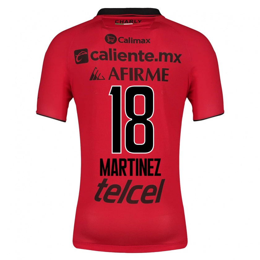 Kandiny Niño Camiseta Natividad Martínez #18 Rojo 1ª Equipación 2023/24 La Camisa Chile