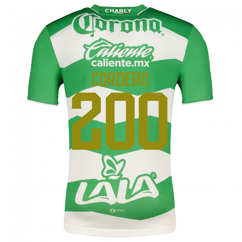Kandiny Niño Camiseta Mario Cordero #200 Verde 1ª Equipación 2023/24 La Camisa Chile