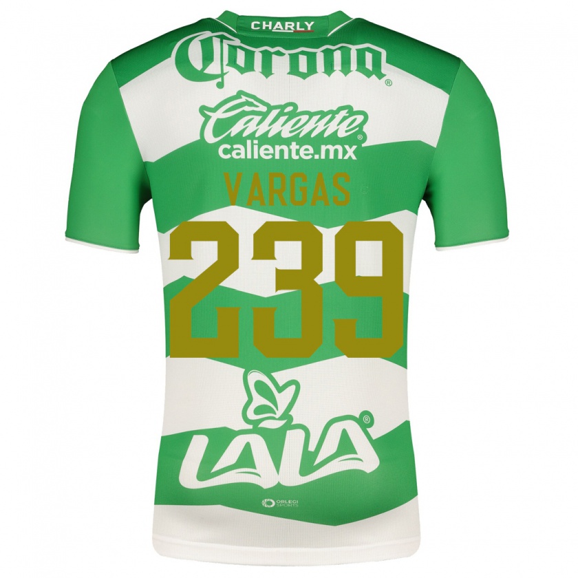 Kandiny Niño Camiseta Diego Vargas #239 Verde 1ª Equipación 2023/24 La Camisa Chile