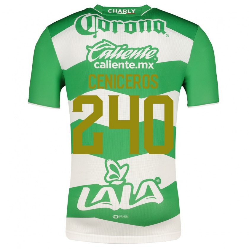Kandiny Niño Camiseta Carlos Ceniceros #240 Verde 1ª Equipación 2023/24 La Camisa Chile