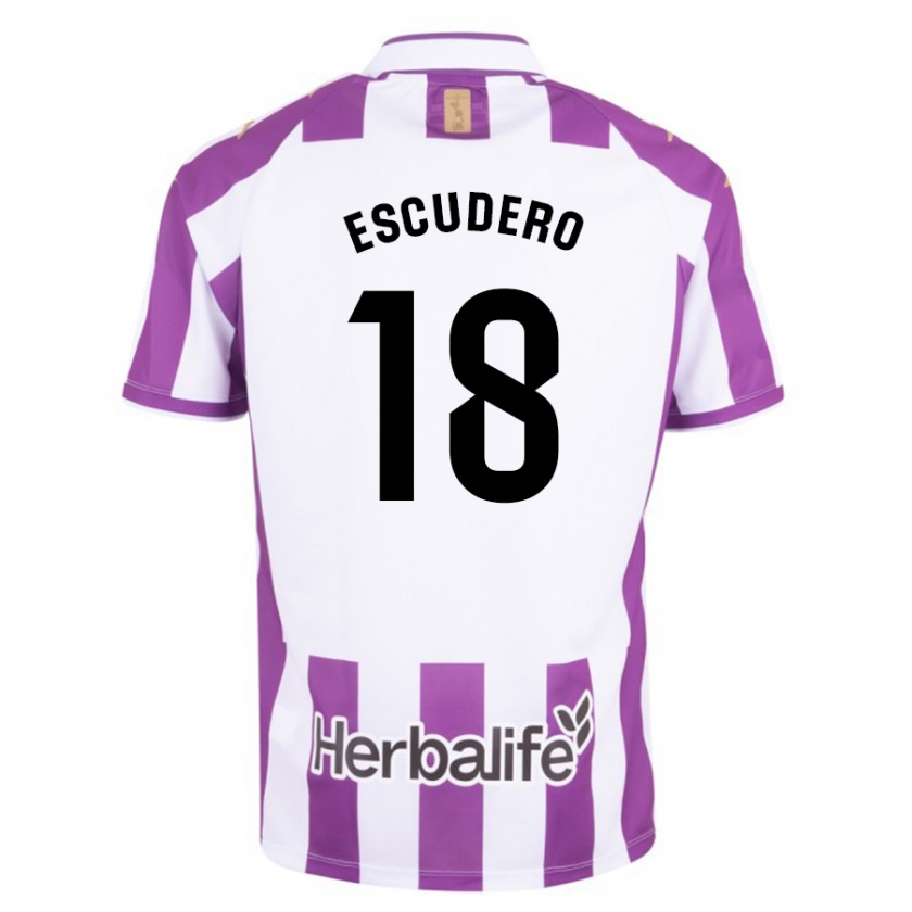 Kandiny Niño Camiseta Sergio Escudero #18 Morado 1ª Equipación 2023/24 La Camisa Chile