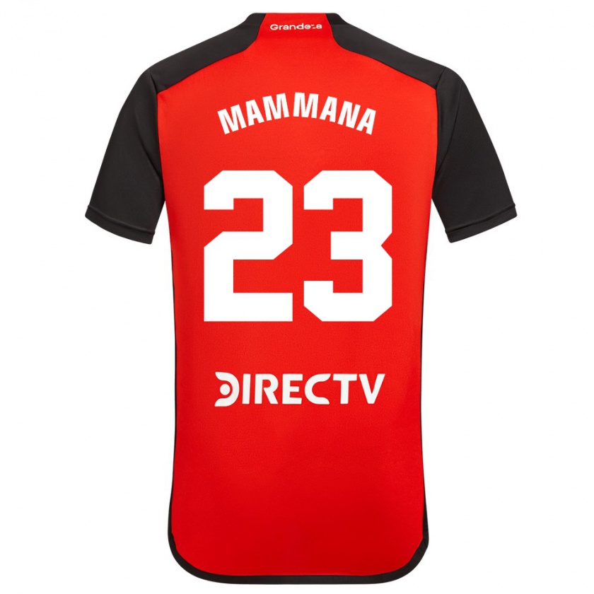 Kandiny Niño Camiseta Emanuel Mammana #23 Rojo 2ª Equipación 2023/24 La Camisa Chile