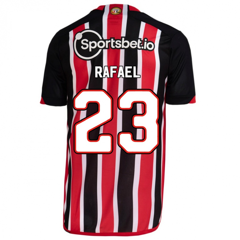 Kandiny Niño Camiseta Rafael #23 Azul Rojo 2ª Equipación 2023/24 La Camisa Chile
