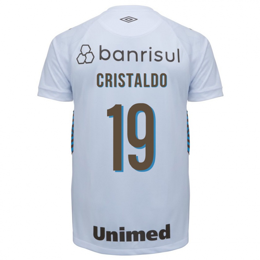 Kandiny Niño Camiseta Franco Cristaldo #19 Blanco 2ª Equipación 2023/24 La Camisa Chile