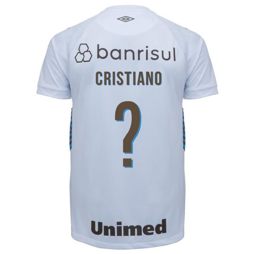 Kandiny Niño Camiseta Cristiano #0 Blanco 2ª Equipación 2023/24 La Camisa Chile