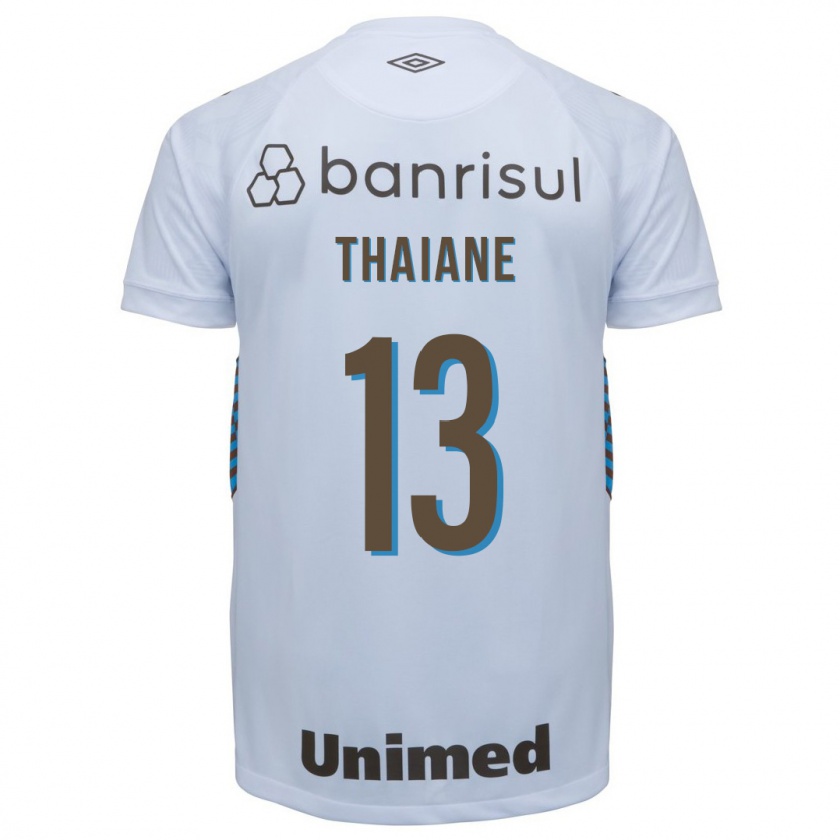 Kandiny Niño Camiseta Thaiane #13 Blanco 2ª Equipación 2023/24 La Camisa Chile