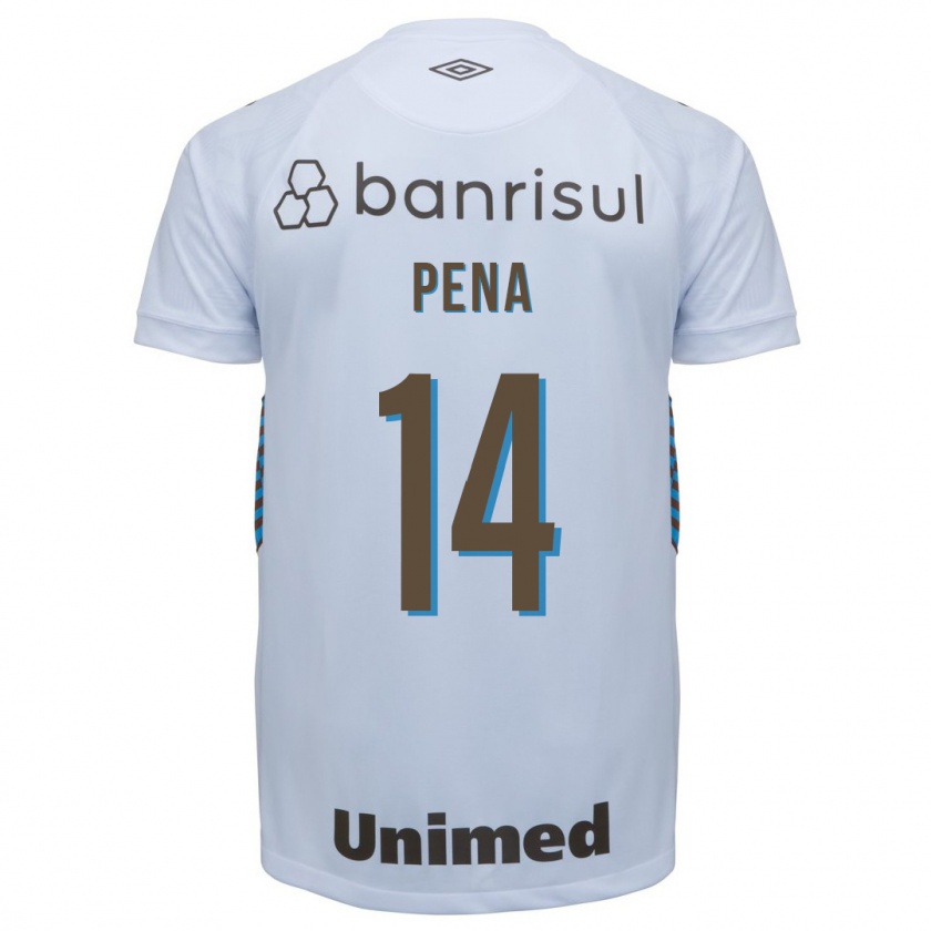 Kandiny Niño Camiseta Jessica Peña #14 Blanco 2ª Equipación 2023/24 La Camisa Chile