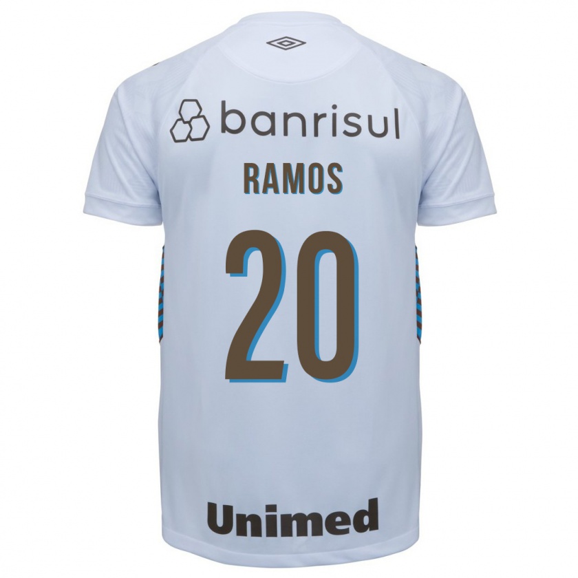 Kandiny Niño Camiseta Mónica Ramos #20 Blanco 2ª Equipación 2023/24 La Camisa Chile