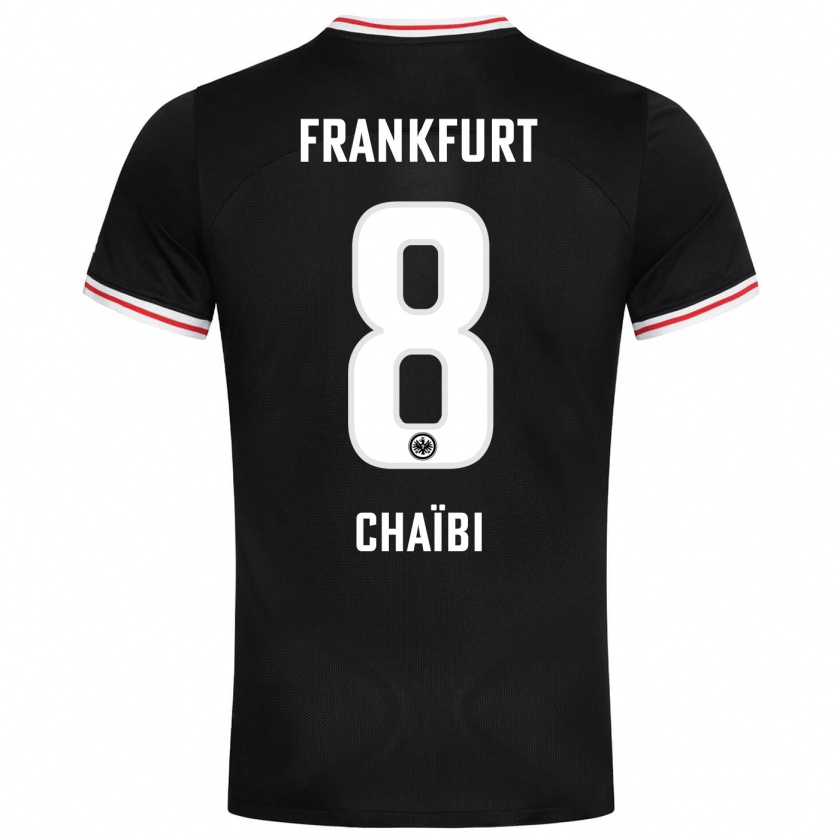 Kandiny Niño Camiseta Farès Chaïbi #8 Negro 2ª Equipación 2023/24 La Camisa Chile
