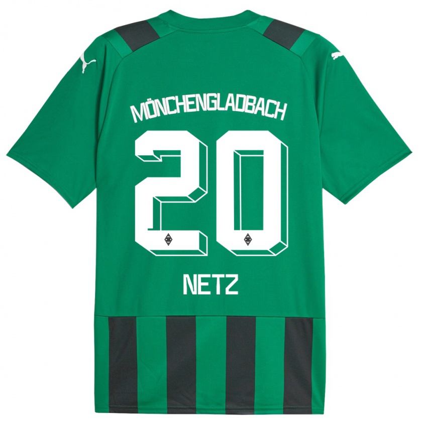 Kandiny Niño Camiseta Luca Netz #20 Verde Negro 2ª Equipación 2023/24 La Camisa Chile