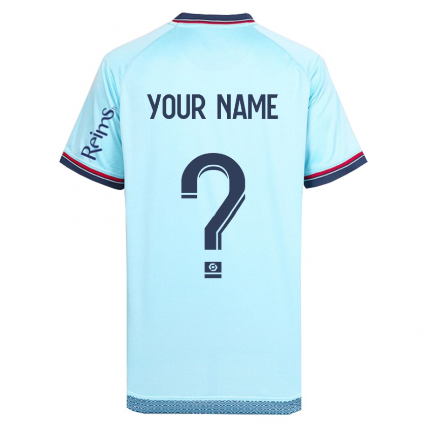 Kandiny Niño Camiseta Su Nombre #0 Cielo Azul 2ª Equipación 2023/24 La Camisa Chile