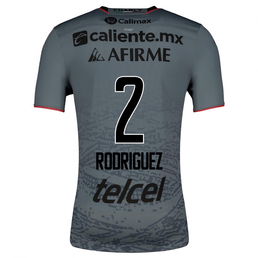 Kandiny Niño Camiseta Antonio Rodríguez #2 Gris 2ª Equipación 2023/24 La Camisa Chile