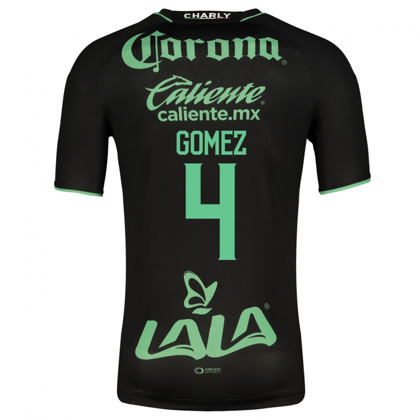 Kandiny Niño Camiseta Alejandro Gómez #4 Negro 2ª Equipación 2023/24 La Camisa Chile