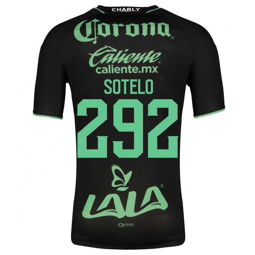 Kandiny Niño Camiseta José Sotelo #292 Negro 2ª Equipación 2023/24 La Camisa Chile