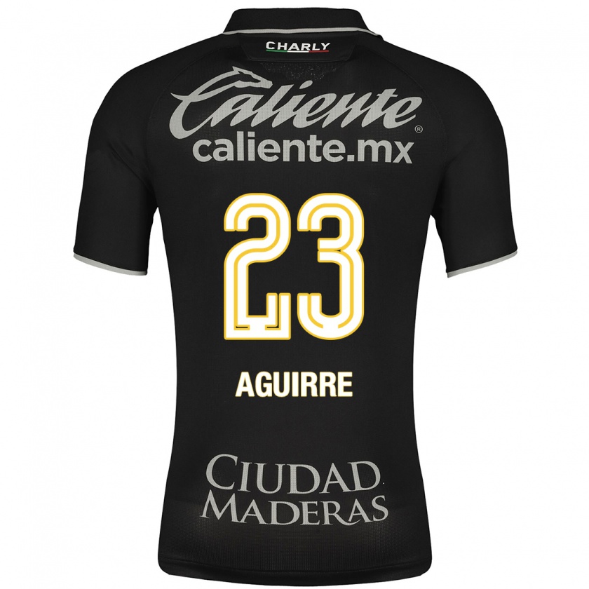 Kandiny Niño Camiseta Zoe Aguirre #23 Negro 2ª Equipación 2023/24 La Camisa Chile