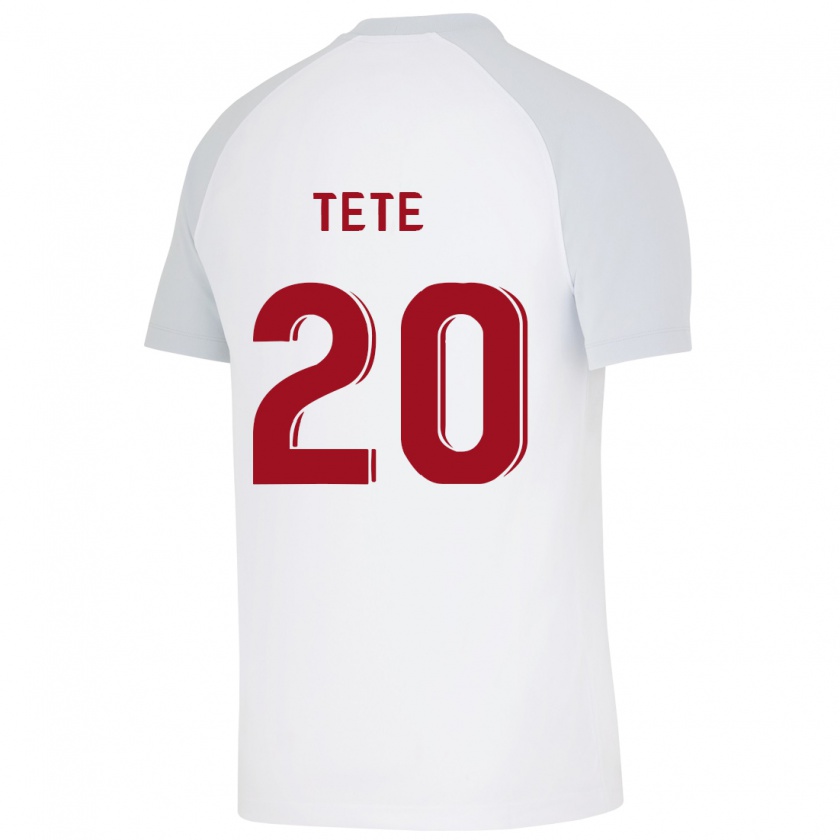 Kandiny Niño Camiseta Tetê #20 Blanco 2ª Equipación 2023/24 La Camisa Chile