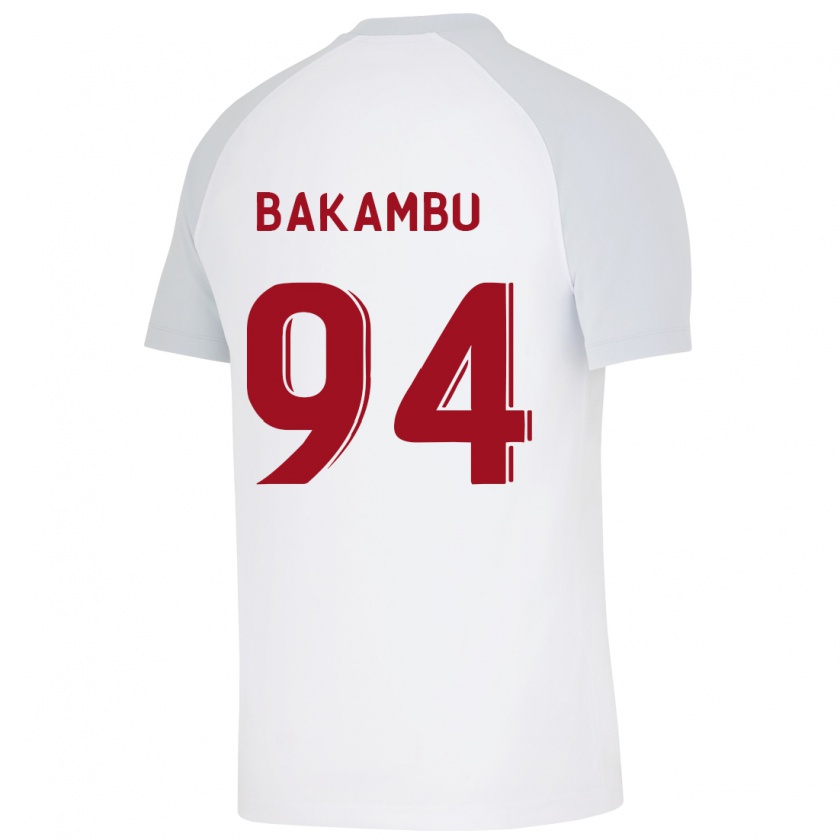 Kandiny Niño Camiseta Cédric Bakambu #94 Blanco 2ª Equipación 2023/24 La Camisa Chile